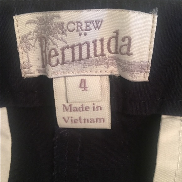 🌴 J CREW NAVY BERMUDA CHINO SHORTS RESORT WEAR - Picture 2 of 5